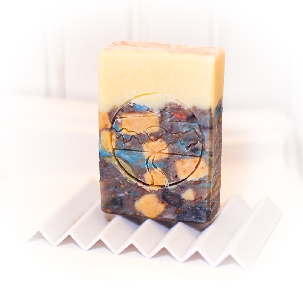 Handmade soap sample bar frankensoap